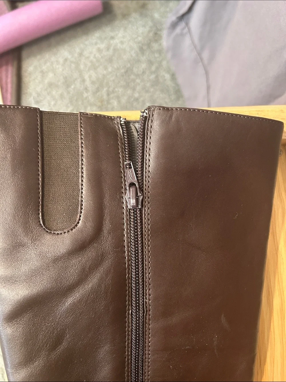Apostrophe Brown Tall Leather Boots - Classic Knee-High Style